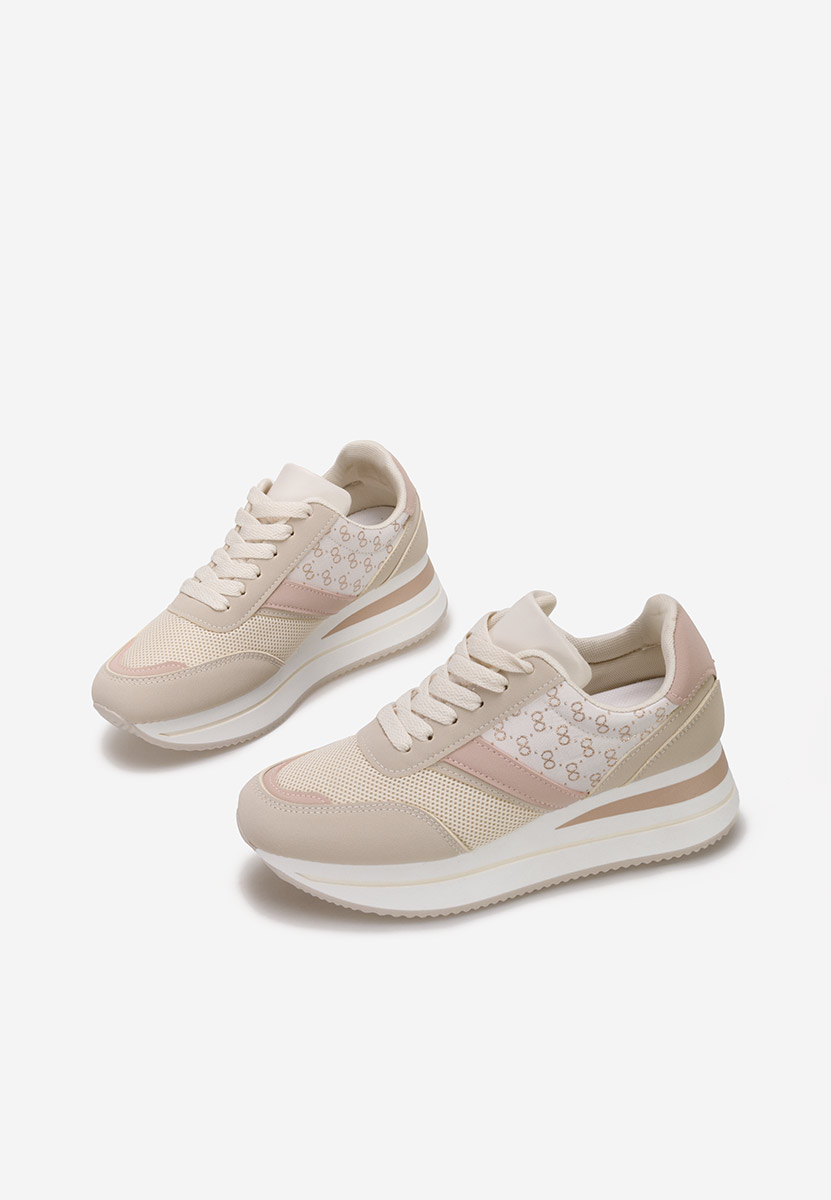 Sneakers con zeppa Cameda beige
