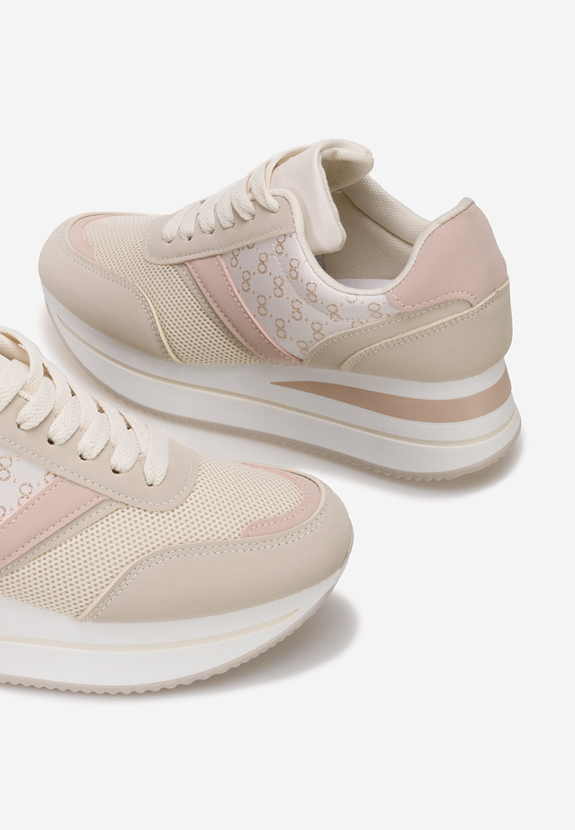 Sneakers con zeppa Cameda beige