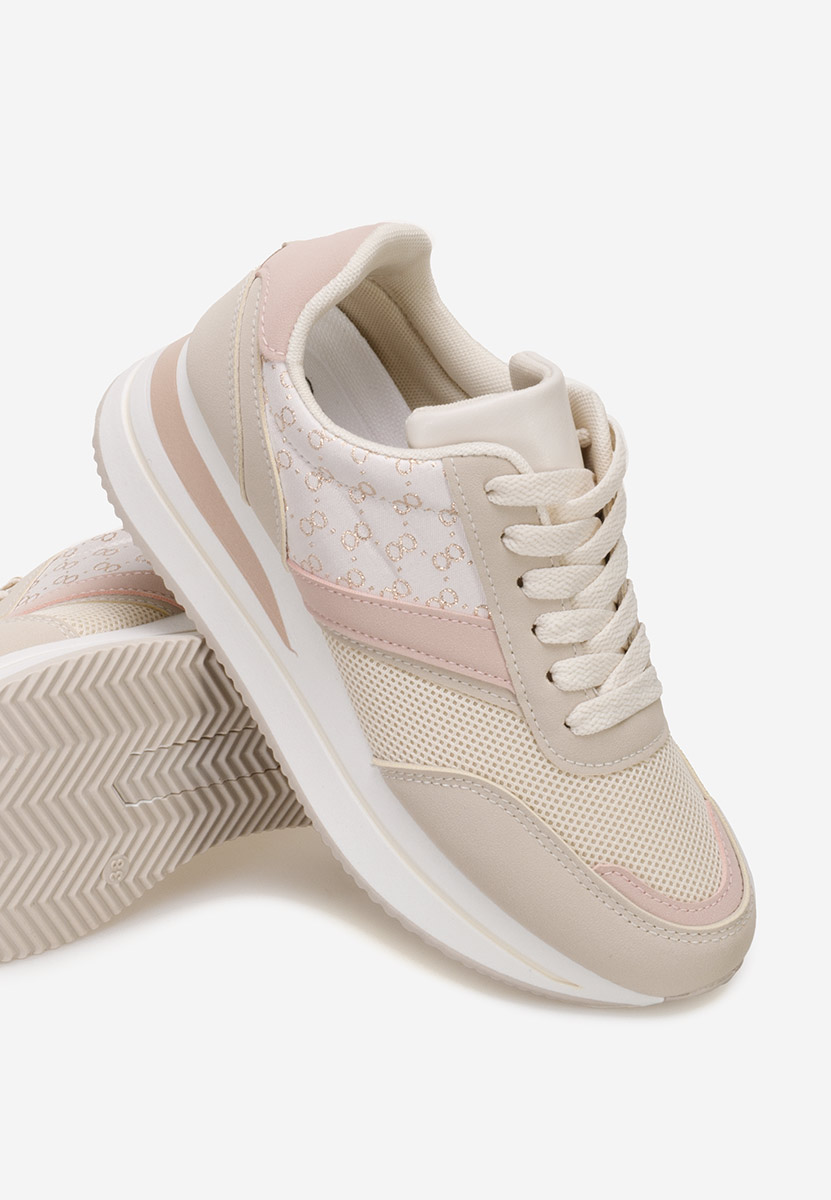 Sneakers con zeppa Cameda beige