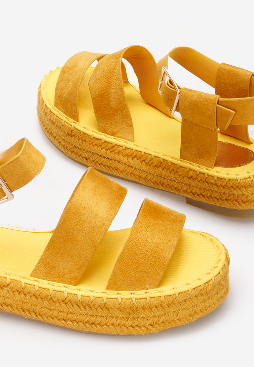 Sandali platform Coraline gialle