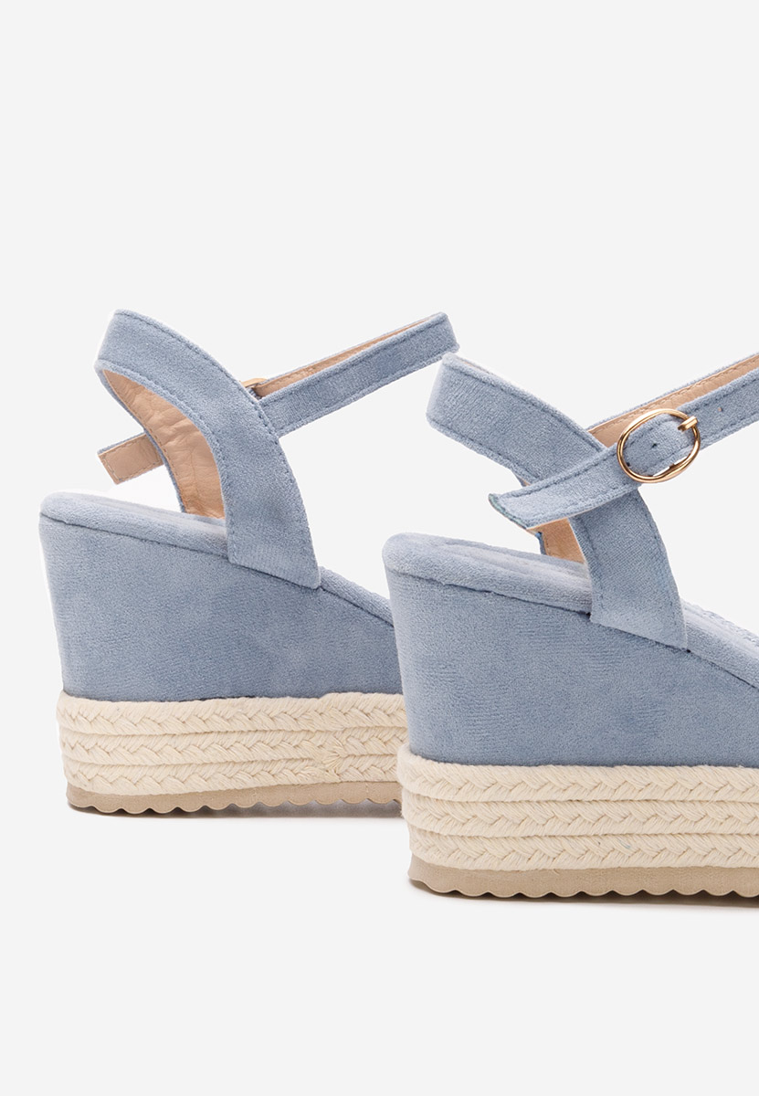 Sandali con zeppa Miliana azzurro