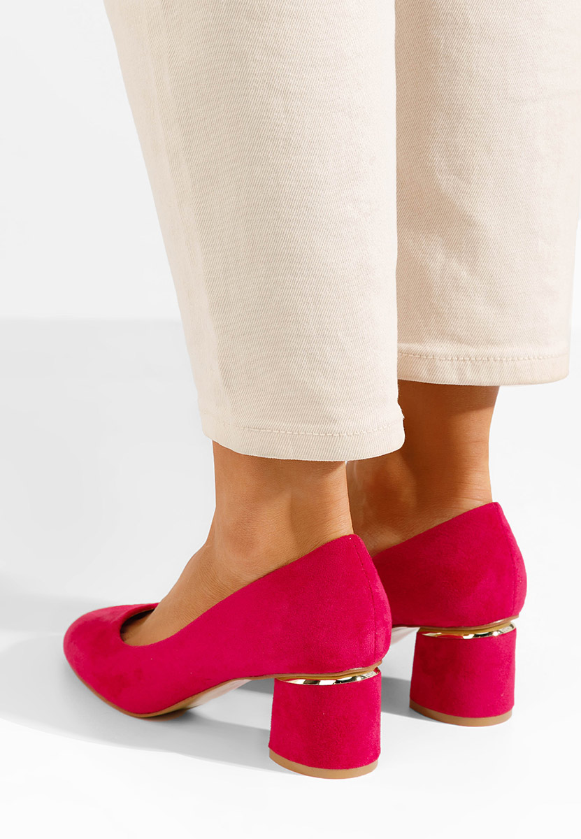 Décolleté tacco largo Cabrilia fucsia