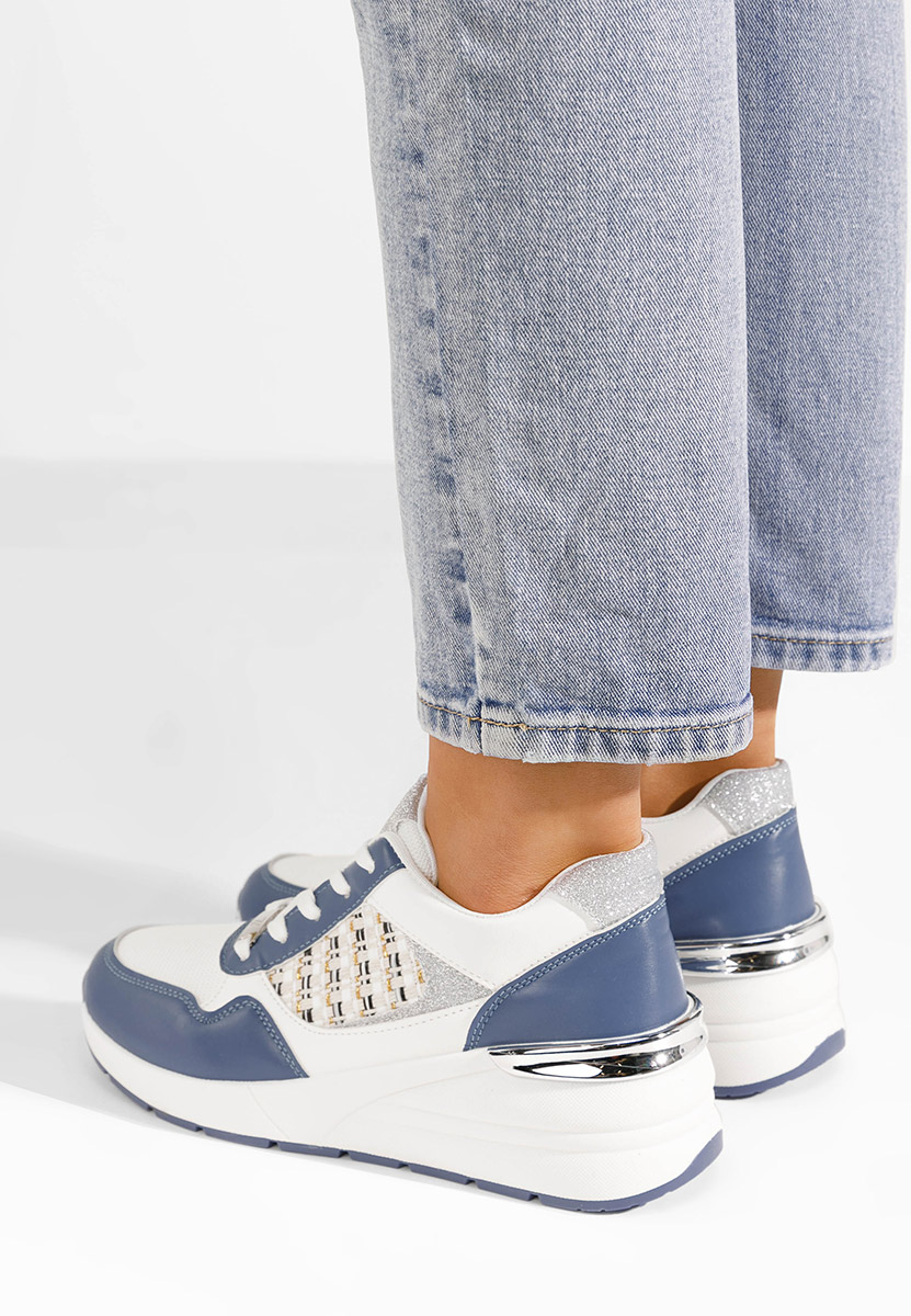 Sneakers con zeppa Brynda azzurro
