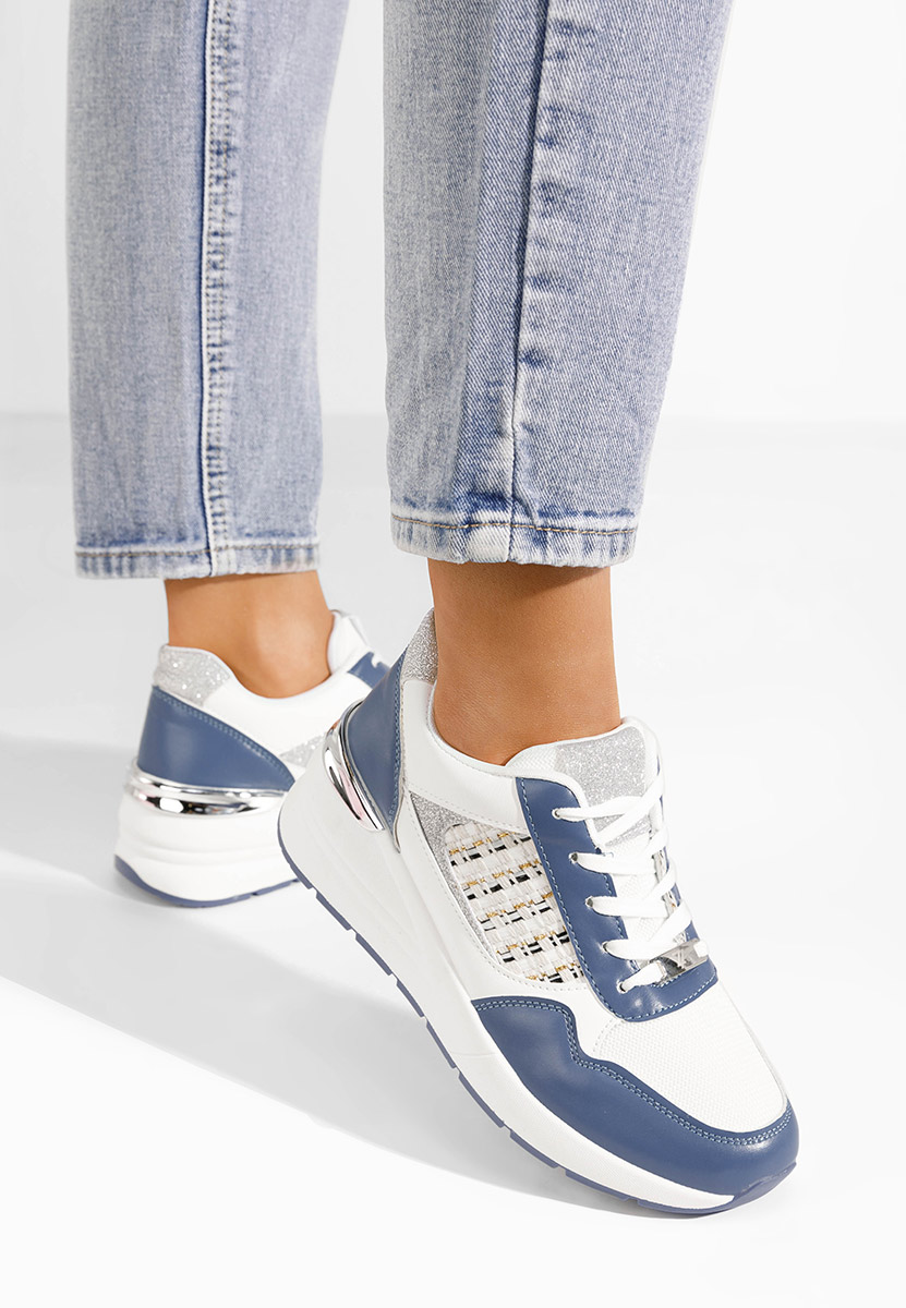 Sneakers con zeppa Brynda azzurro