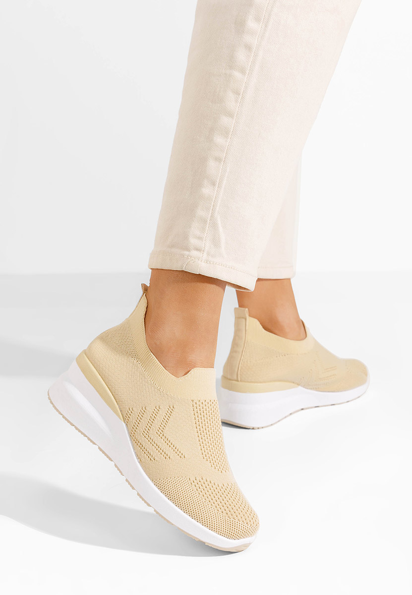 Sneakers con zeppa Boka beige