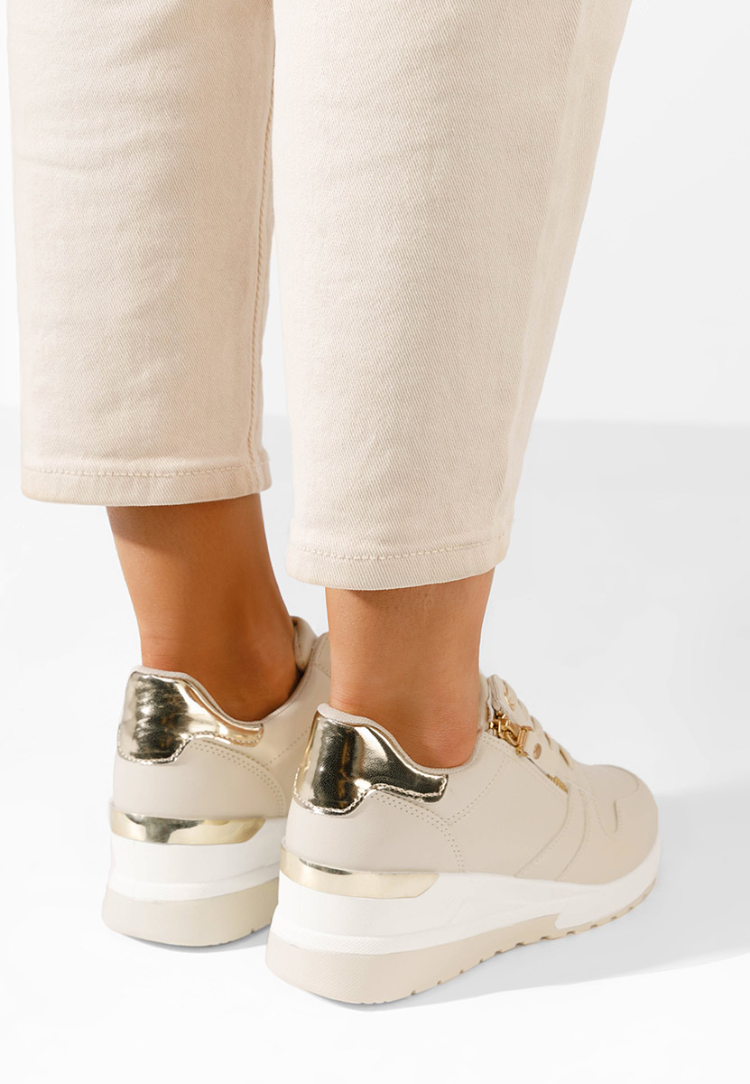 Sneakers con zeppa Rafina beige