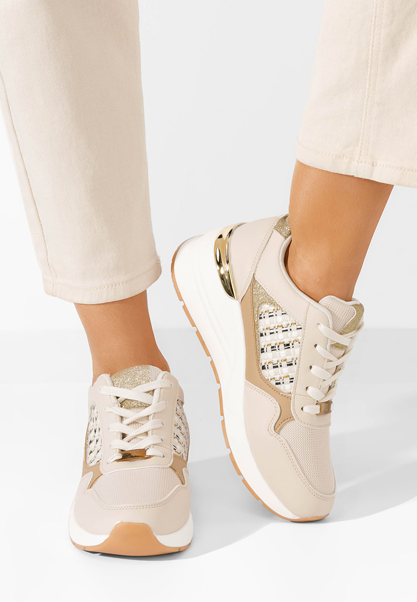 Sneakers con zeppa Brynda beige