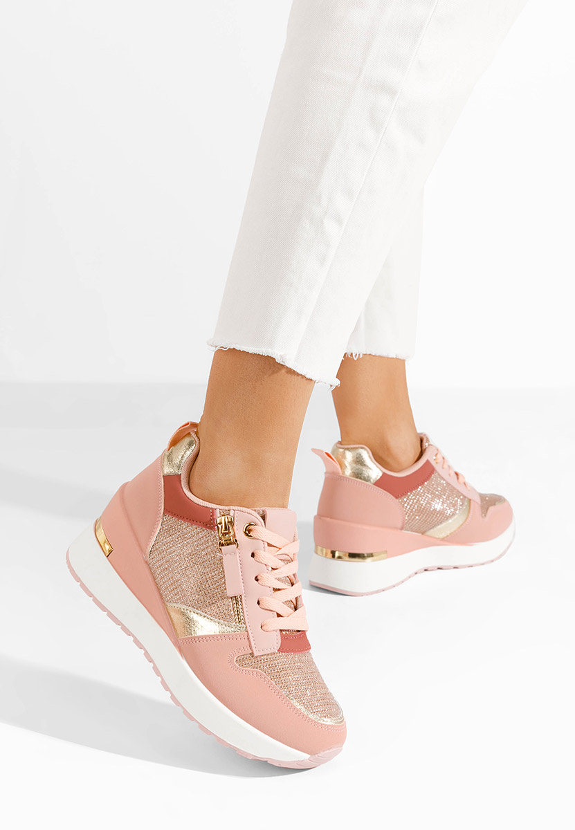 Sneakers con zeppa Zenna rosa