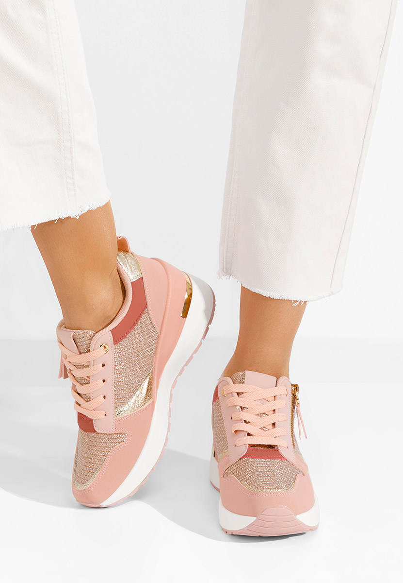 Sneakers con zeppa Zenna rosa
