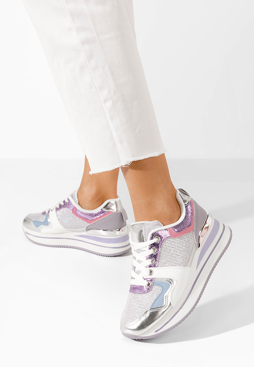 Sneakers con plateau Daisie lila
