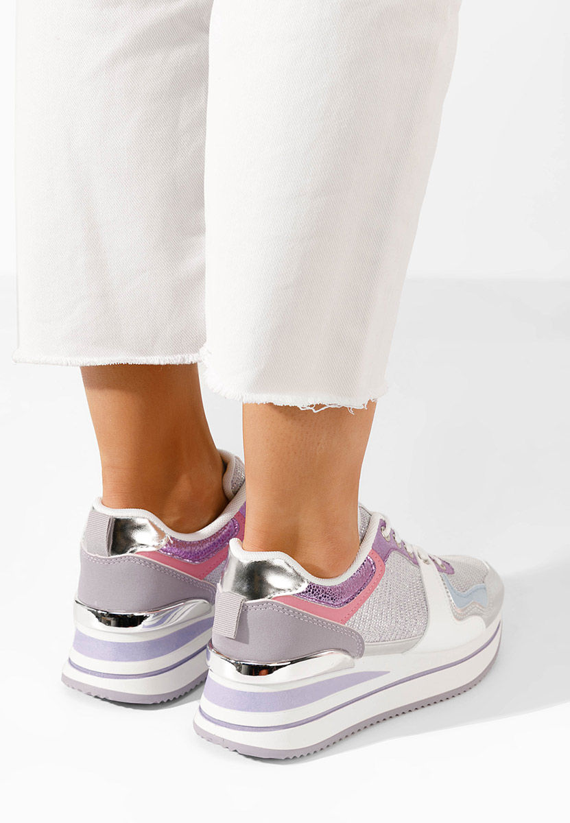 Sneakers con plateau Daisie lila