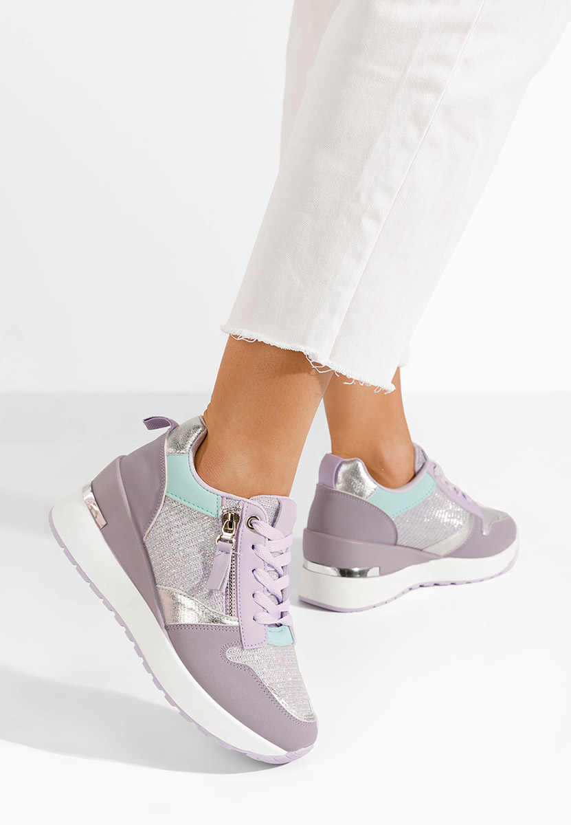 Sneakers con zeppa Zenna lila
