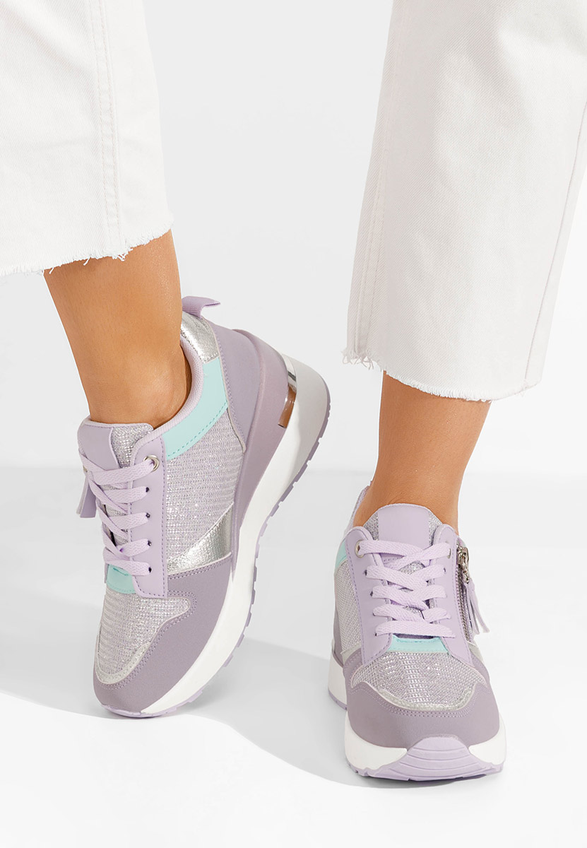 Sneakers con zeppa Zenna lila
