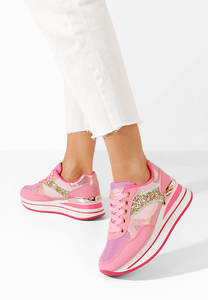 Sneakers con plateau Camora fucsia