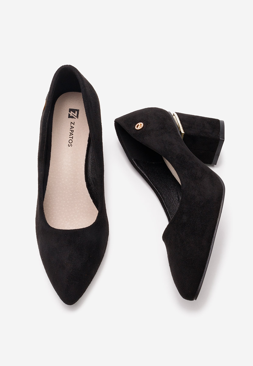 Décolleté tacco largo Nelia V2 nero
