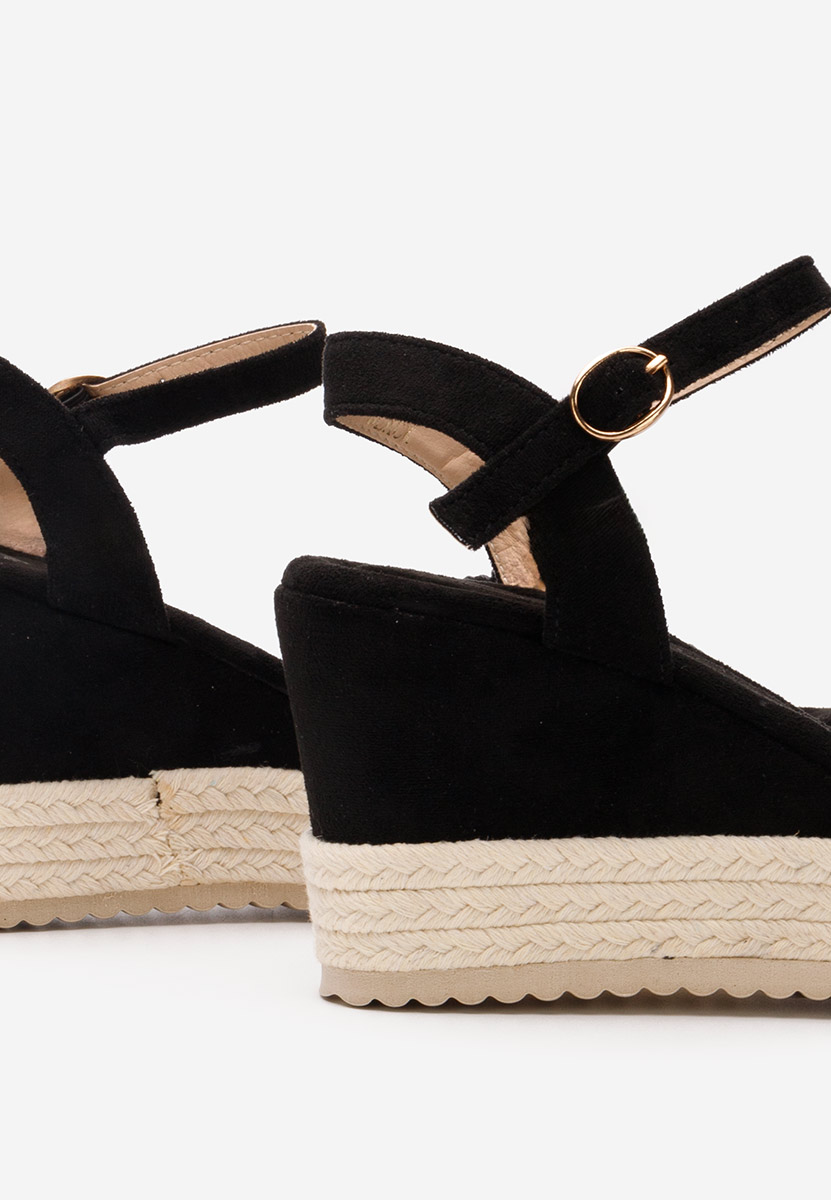 Sandali con zeppa Miliana nero