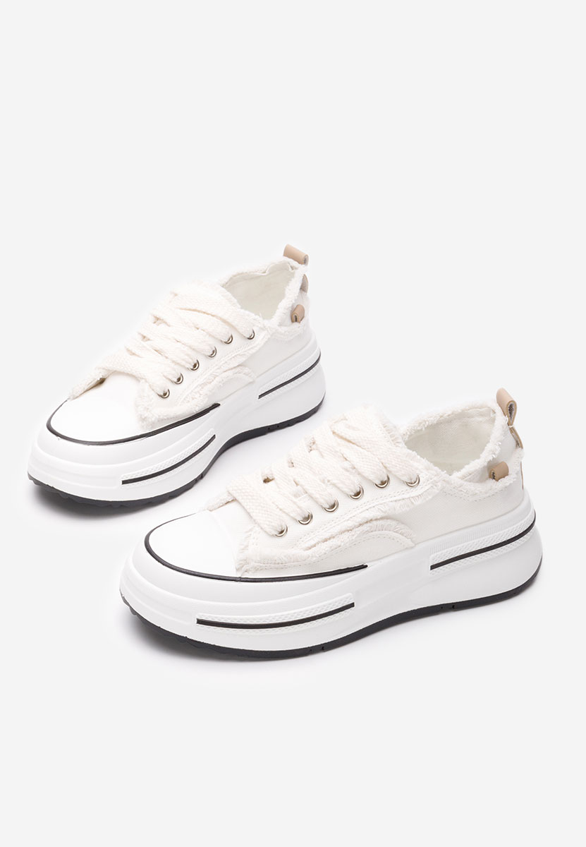 Scarpe da ginnastica con piattaforma Nena bianchi
