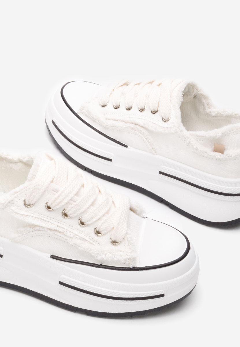 Scarpe da ginnastica con piattaforma Nena bianchi