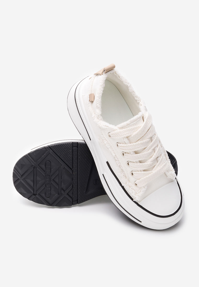 Scarpe da ginnastica con piattaforma Nena bianchi