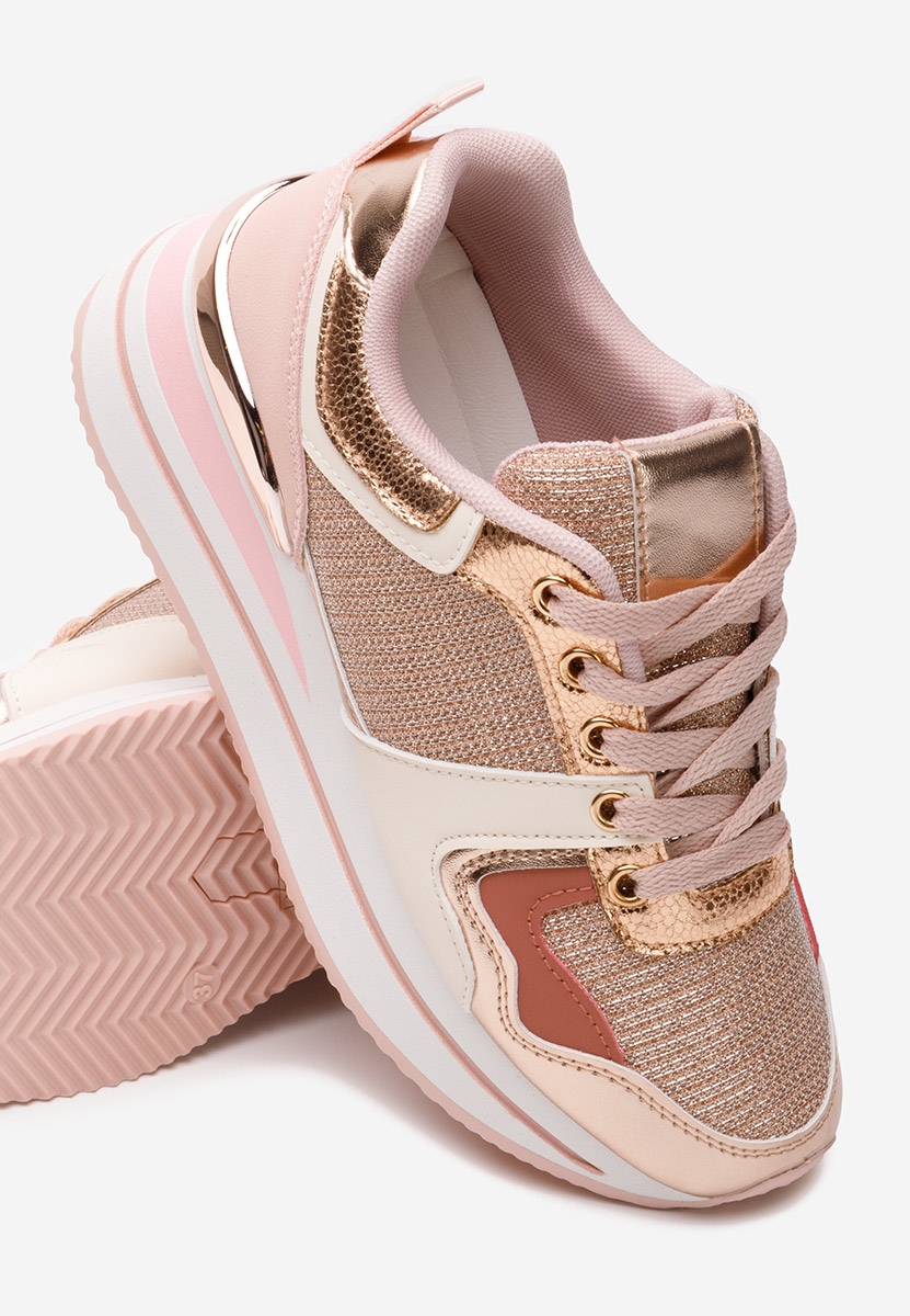 Sneakers con plateau Daisie rosa