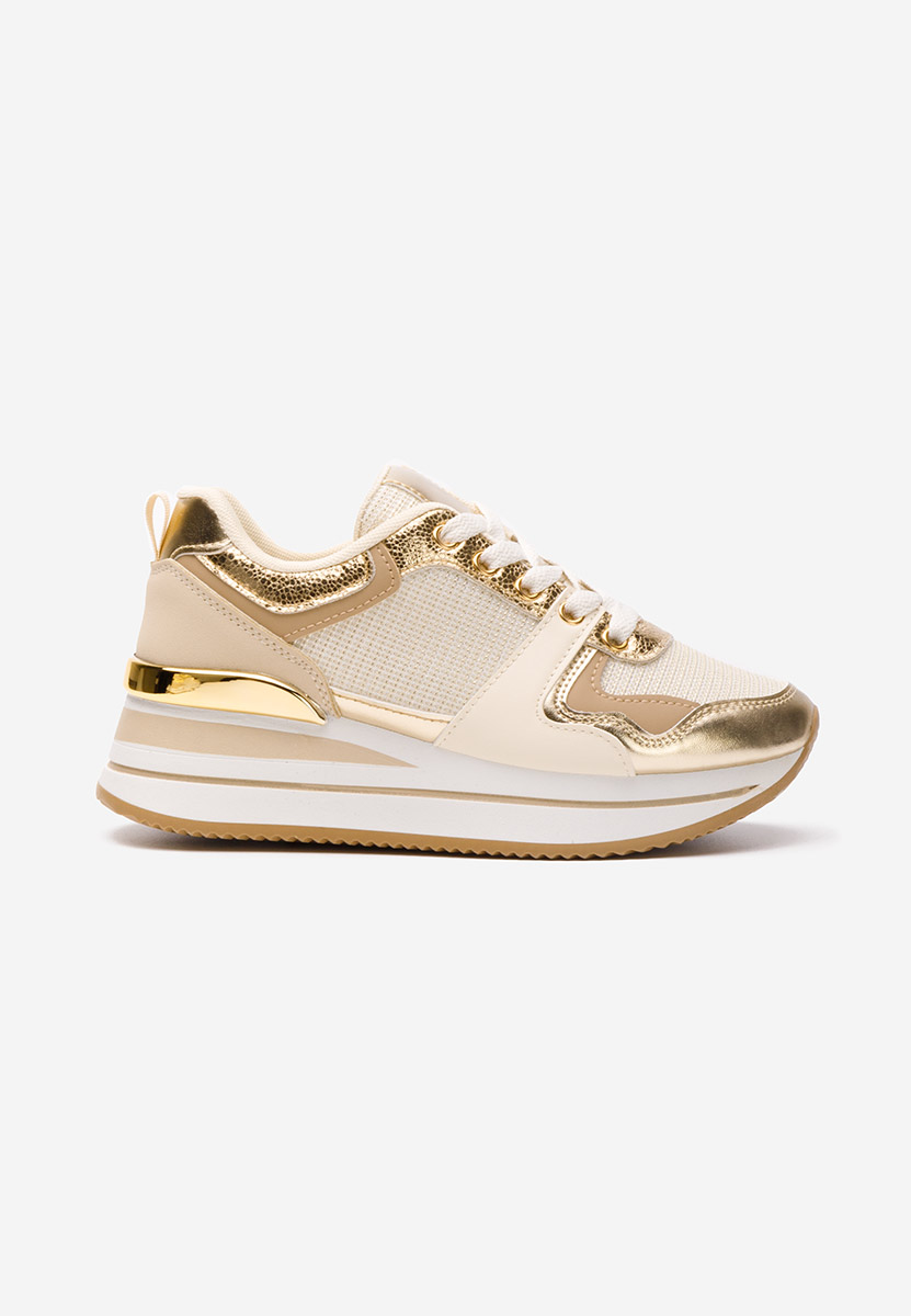 Sneakers con plateau Daisie beige
