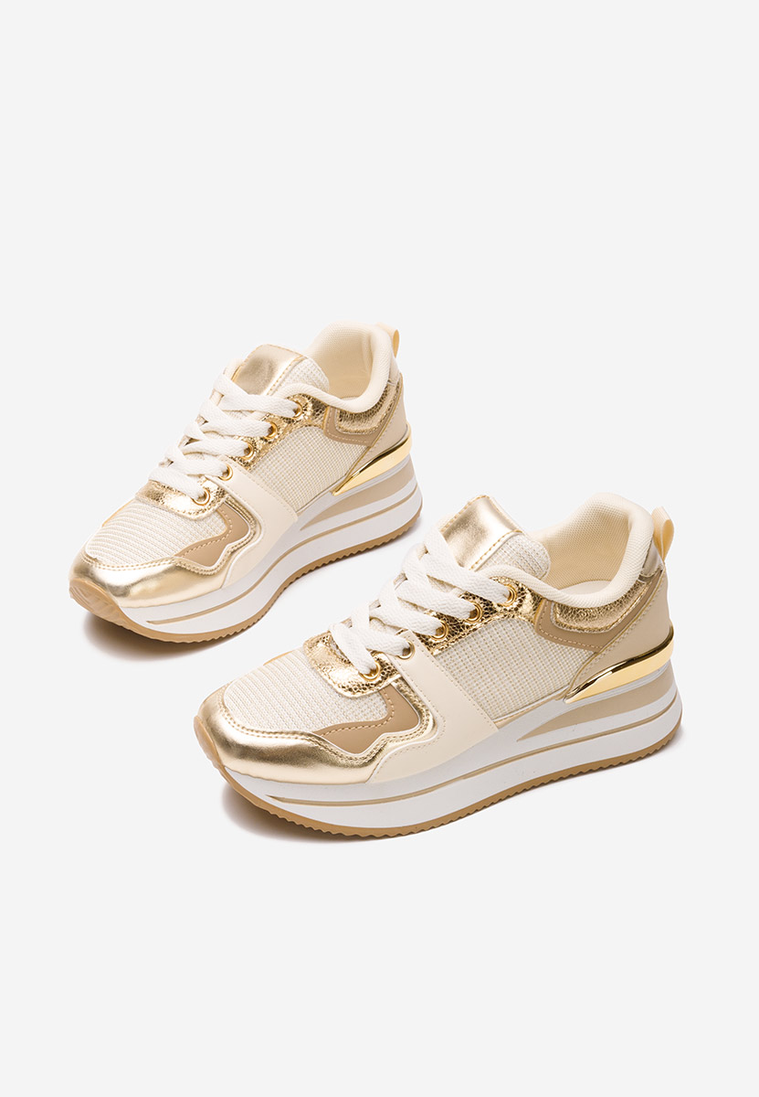 Sneakers con plateau Daisie beige