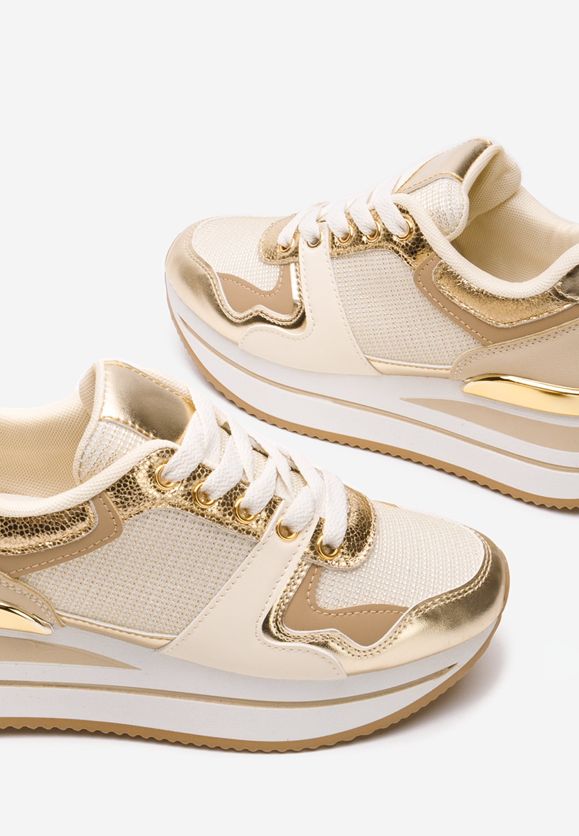 Sneakers con plateau Daisie beige