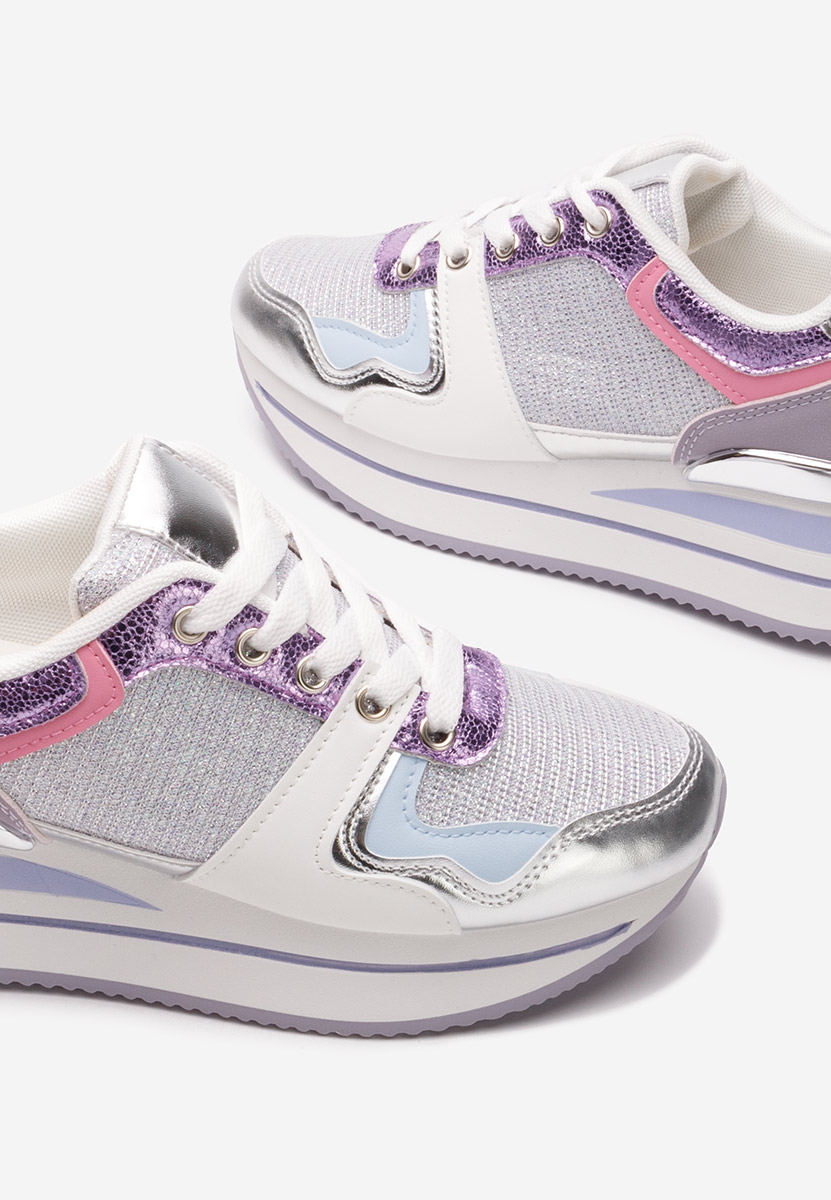 Sneakers con plateau Daisie lila