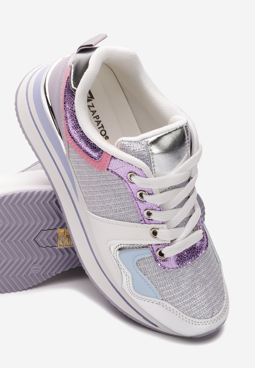 Sneakers con plateau Daisie lila
