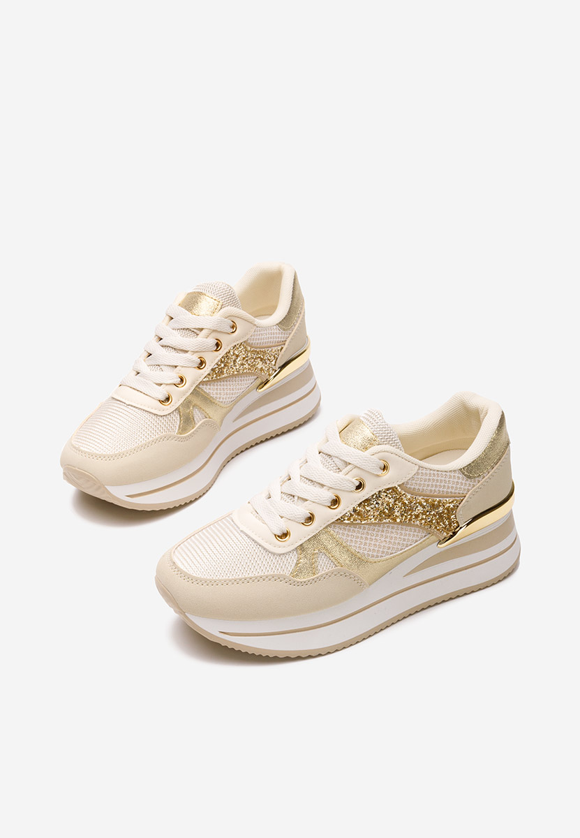 Sneakers con plateau Camora beige