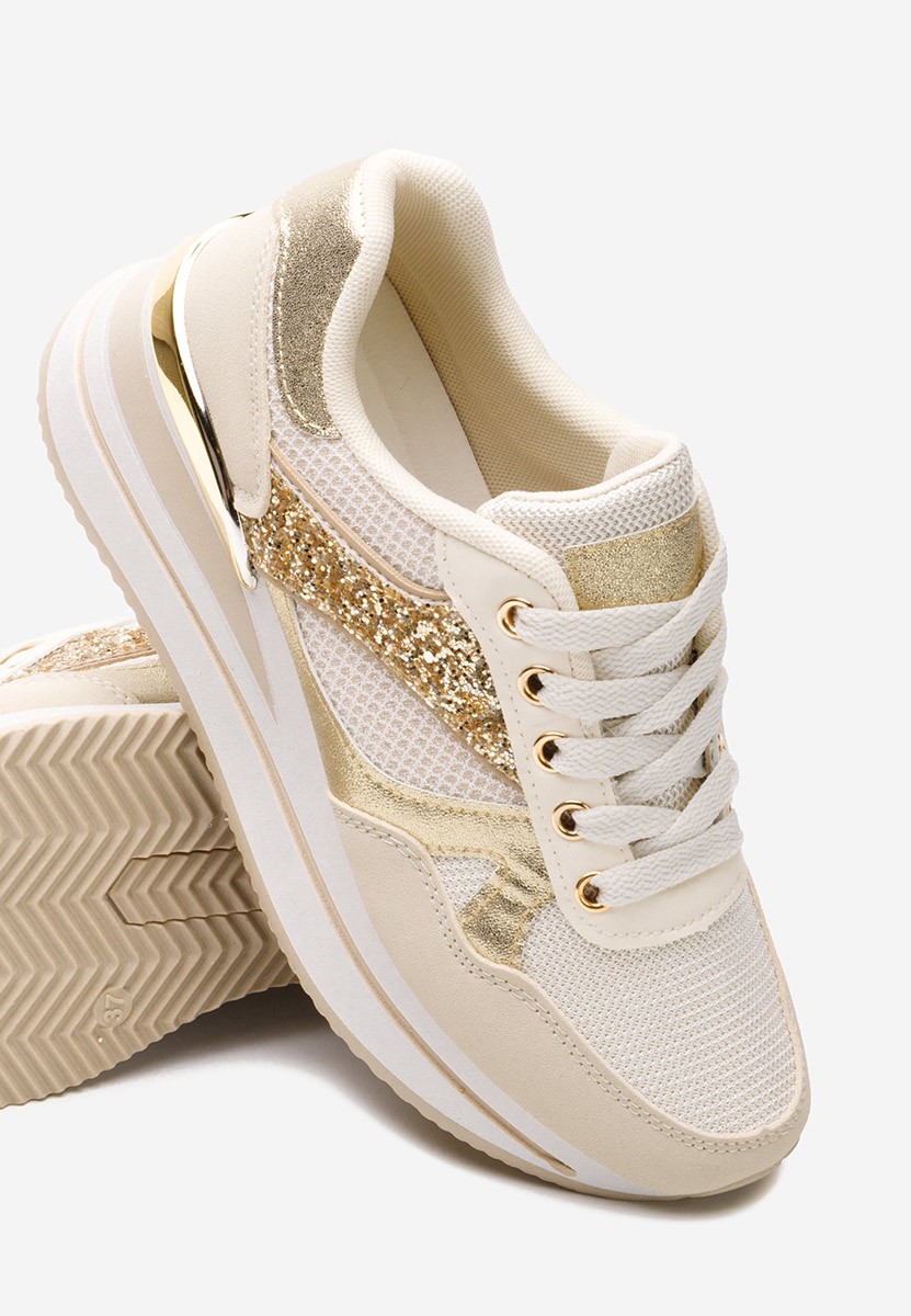 Sneakers con plateau Camora beige