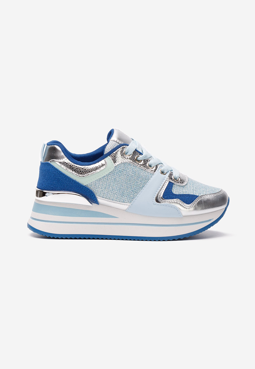 Sneakers con plateau Daisie azzurro