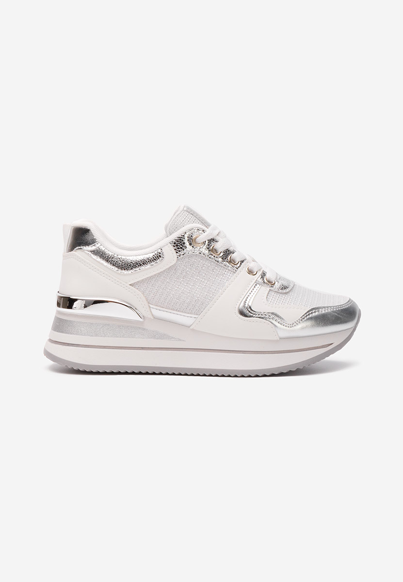Sneakers con plateau Daisie argento