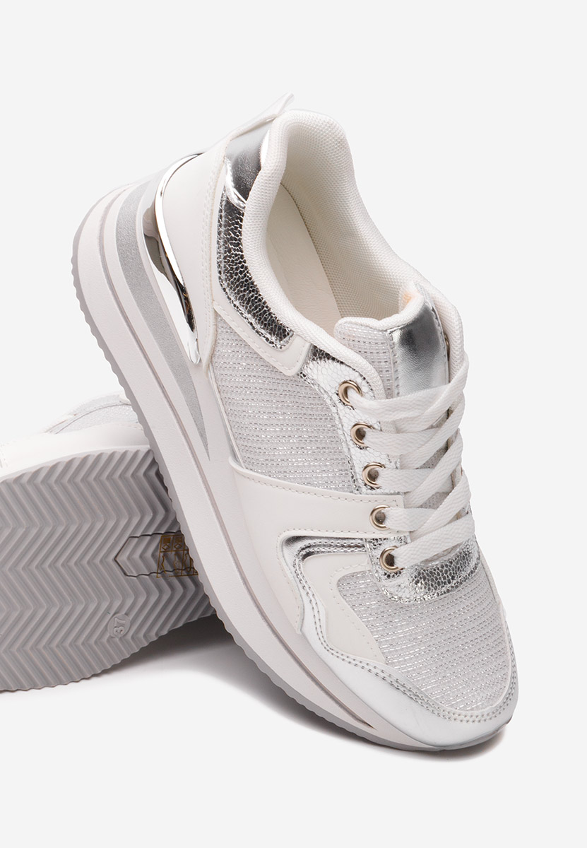 Sneakers con plateau Daisie argento