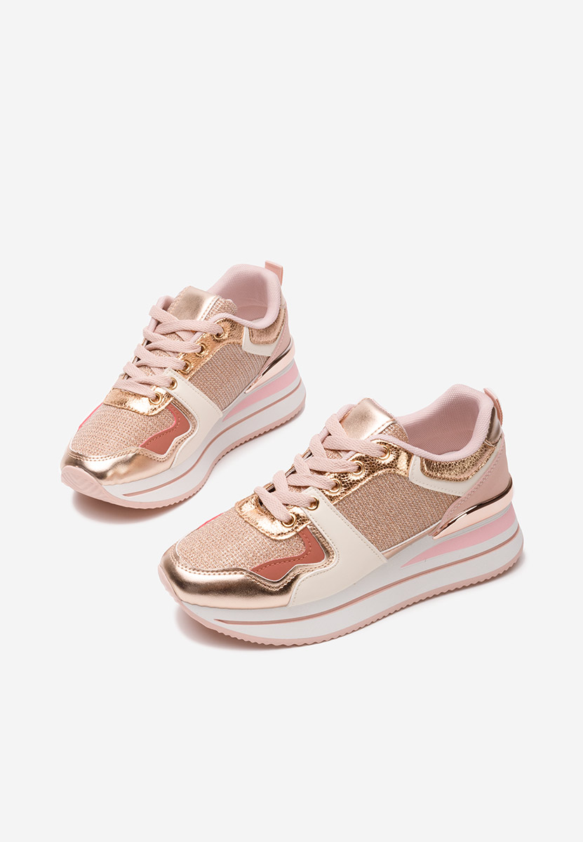 Sneakers con plateau Daisie rosa