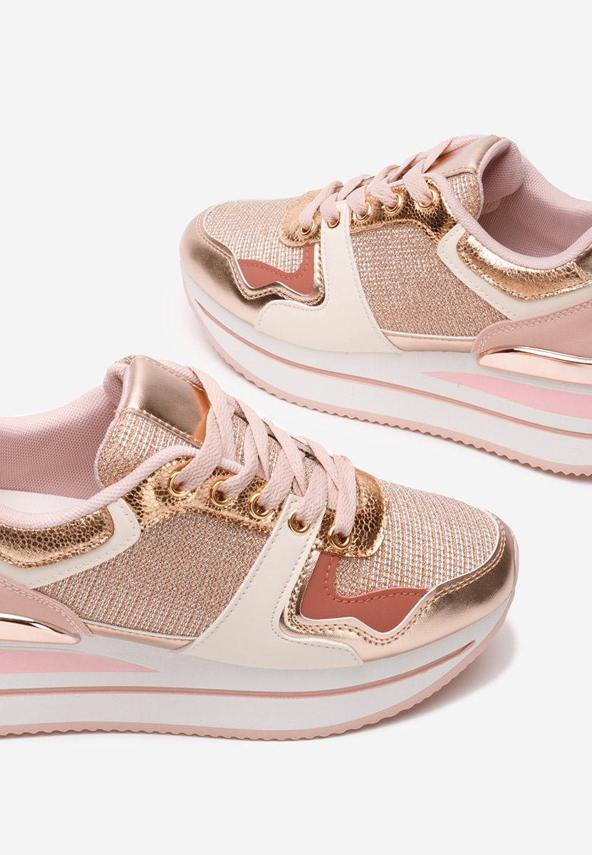 Sneakers con plateau Daisie rosa