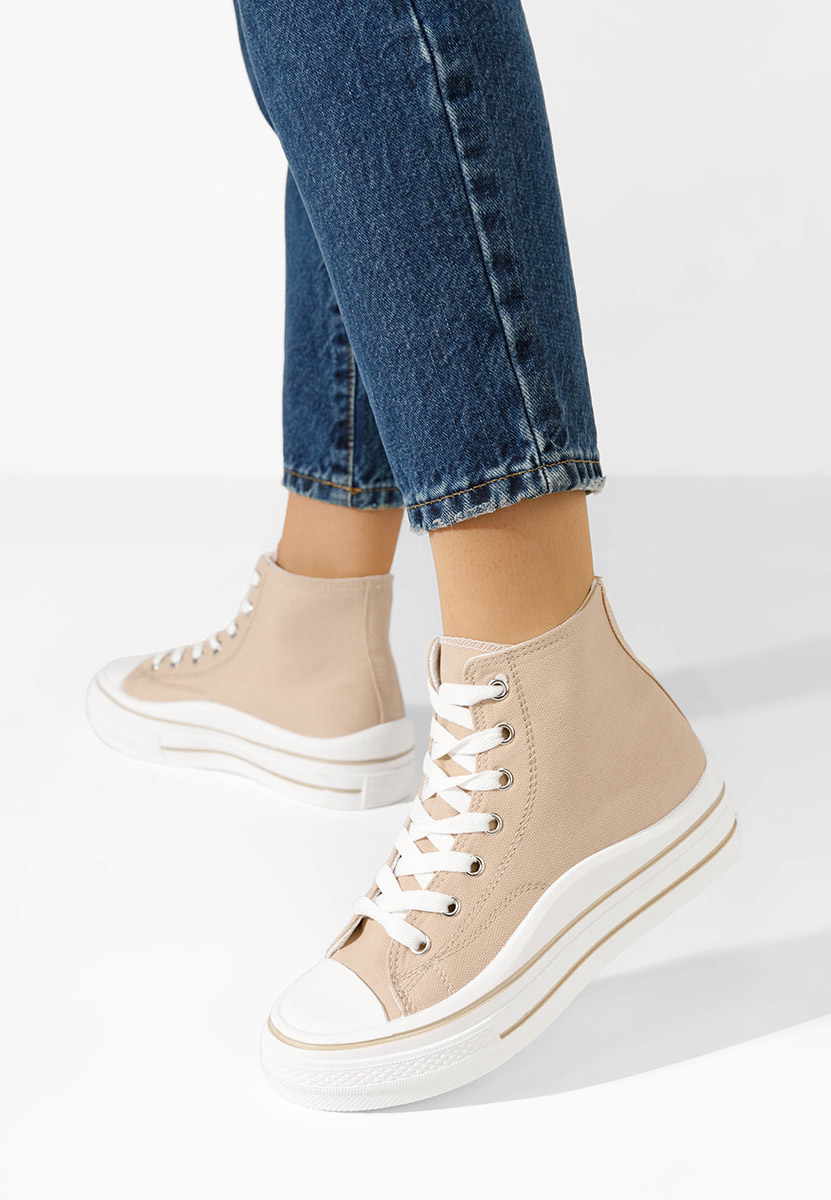 Scarpe da ginnastica High-Top Hanya beige