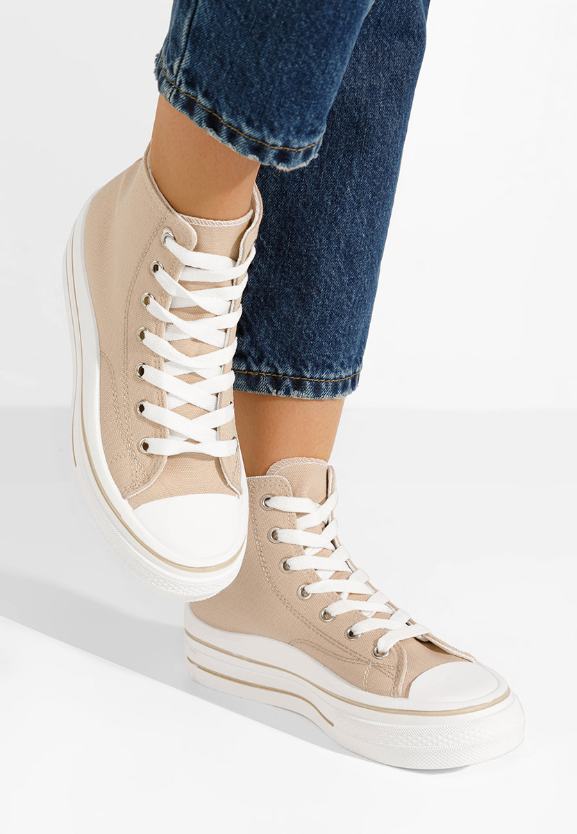 Scarpe da ginnastica High-Top Hanya beige