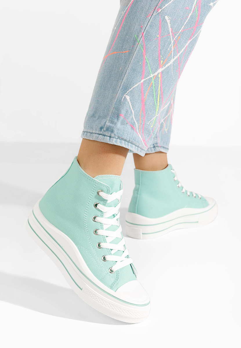 Scarpe da ginnastica High-Top Hanya turchese