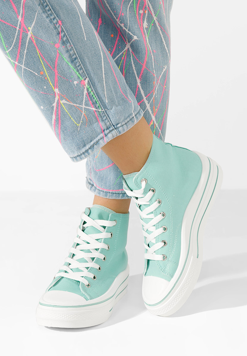 Scarpe da ginnastica High-Top Hanya turchese