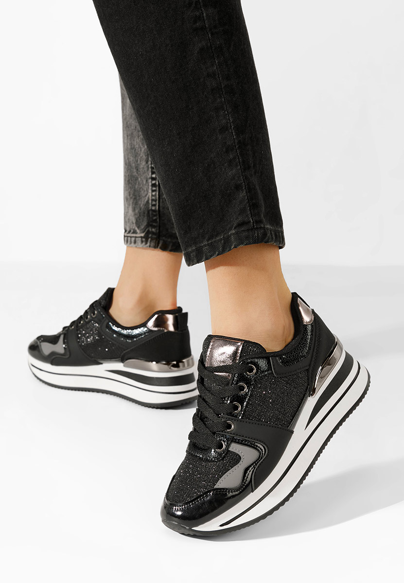 Sneakers con plateau Daisie nero
