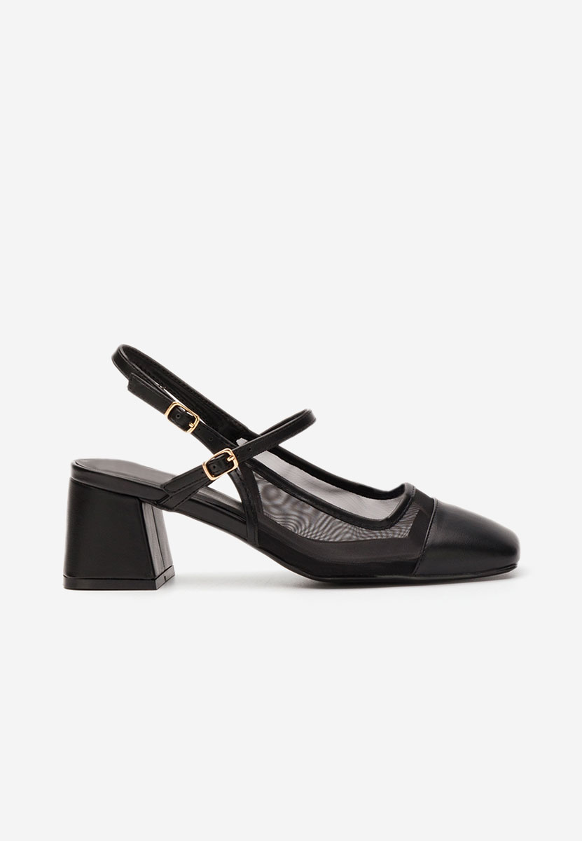 Décolleté tacco largo Jalia nero
