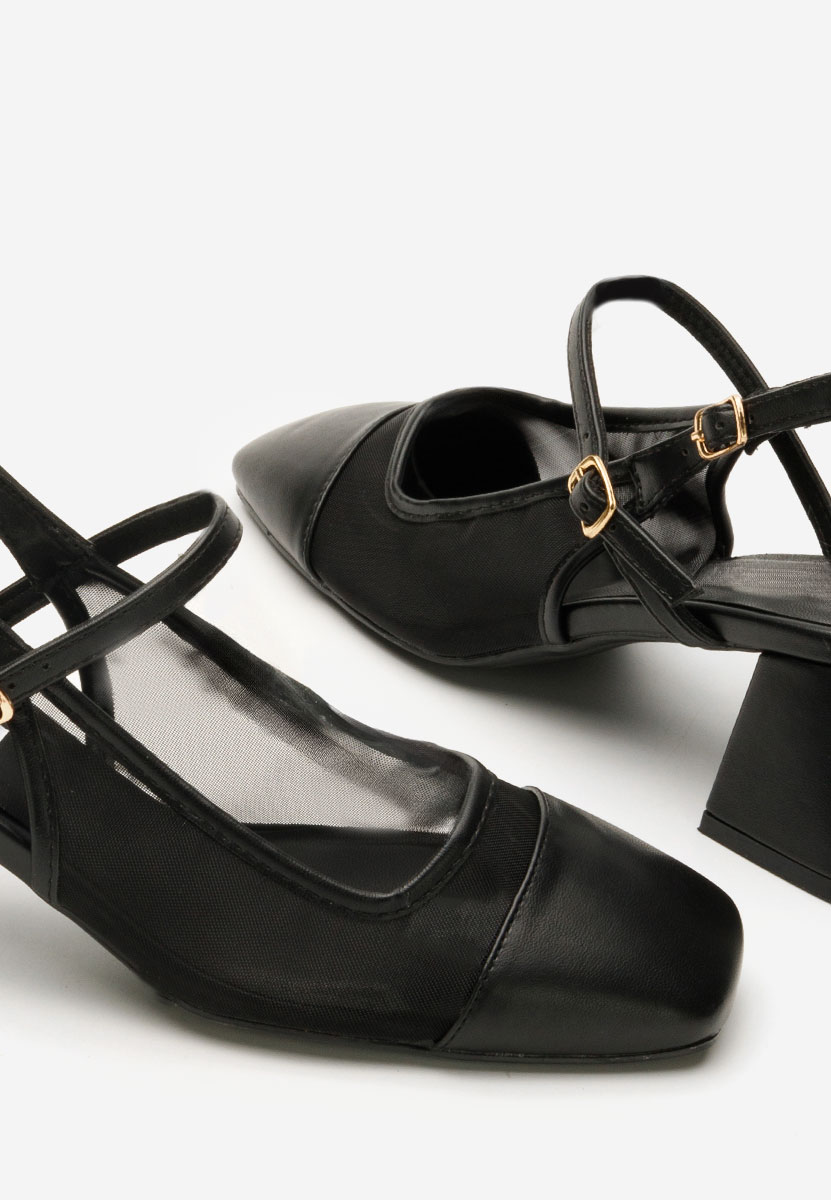 Décolleté tacco largo Jalia nero