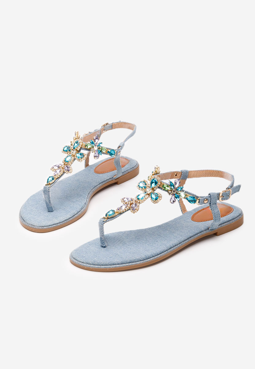 Sandali gioiello Akina denim