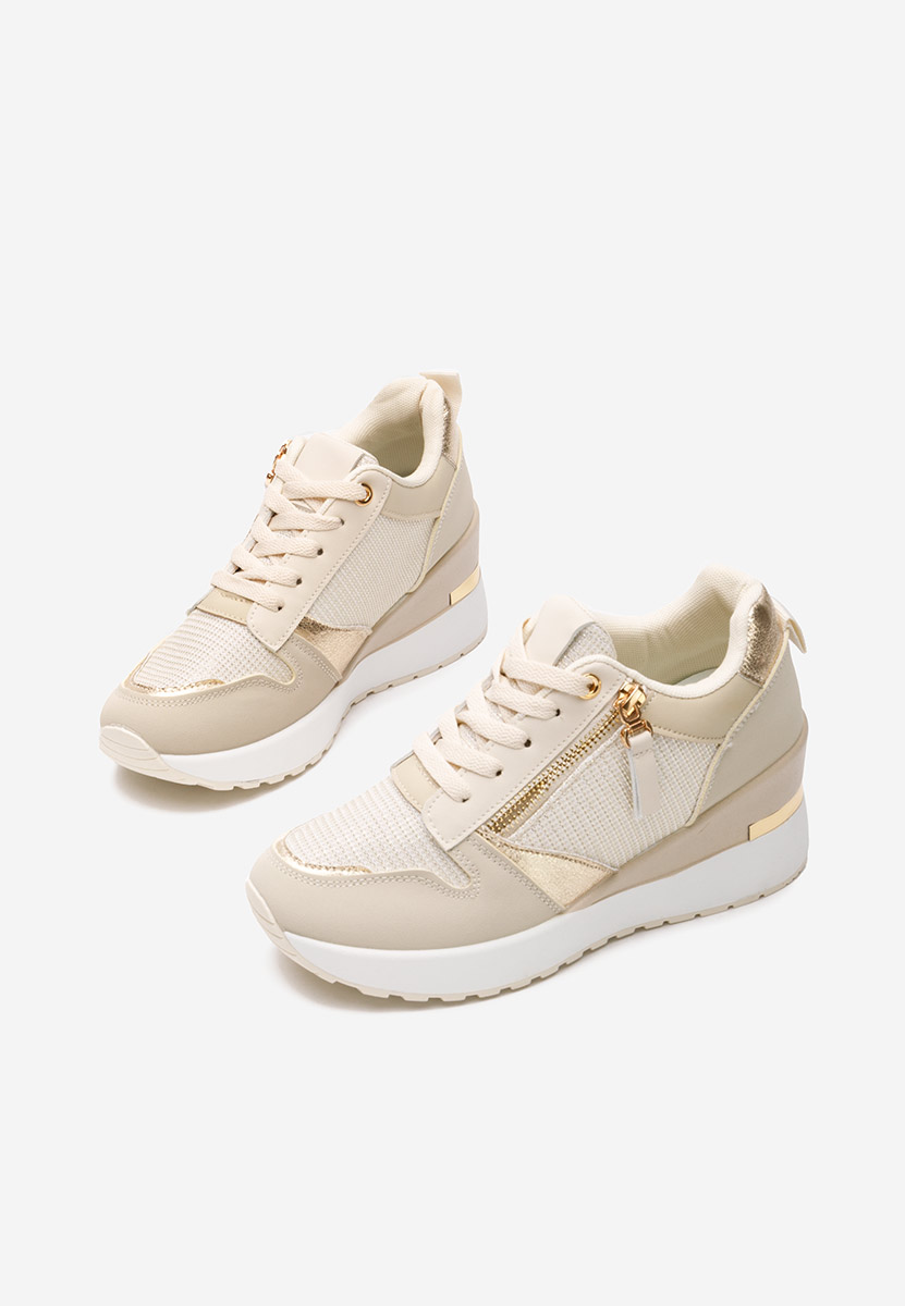 Sneakers con zeppa Zenna beige