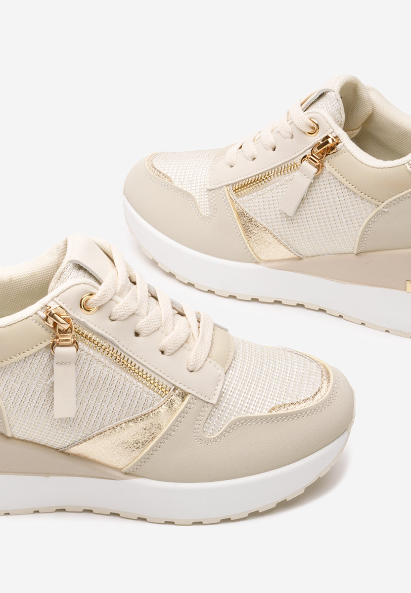 Sneakers con zeppa Zenna beige