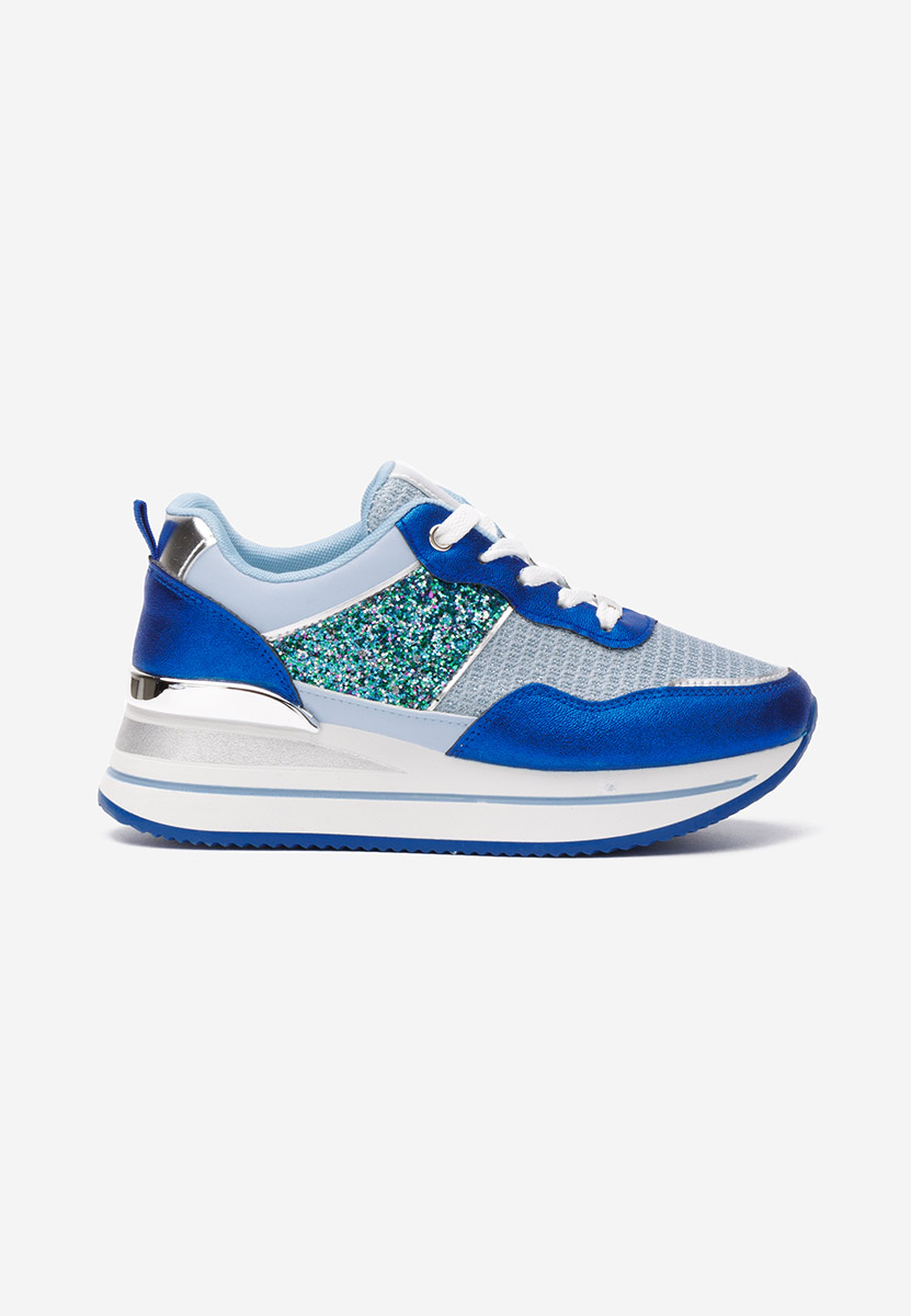 Sneakers con plateau Hanifa blu