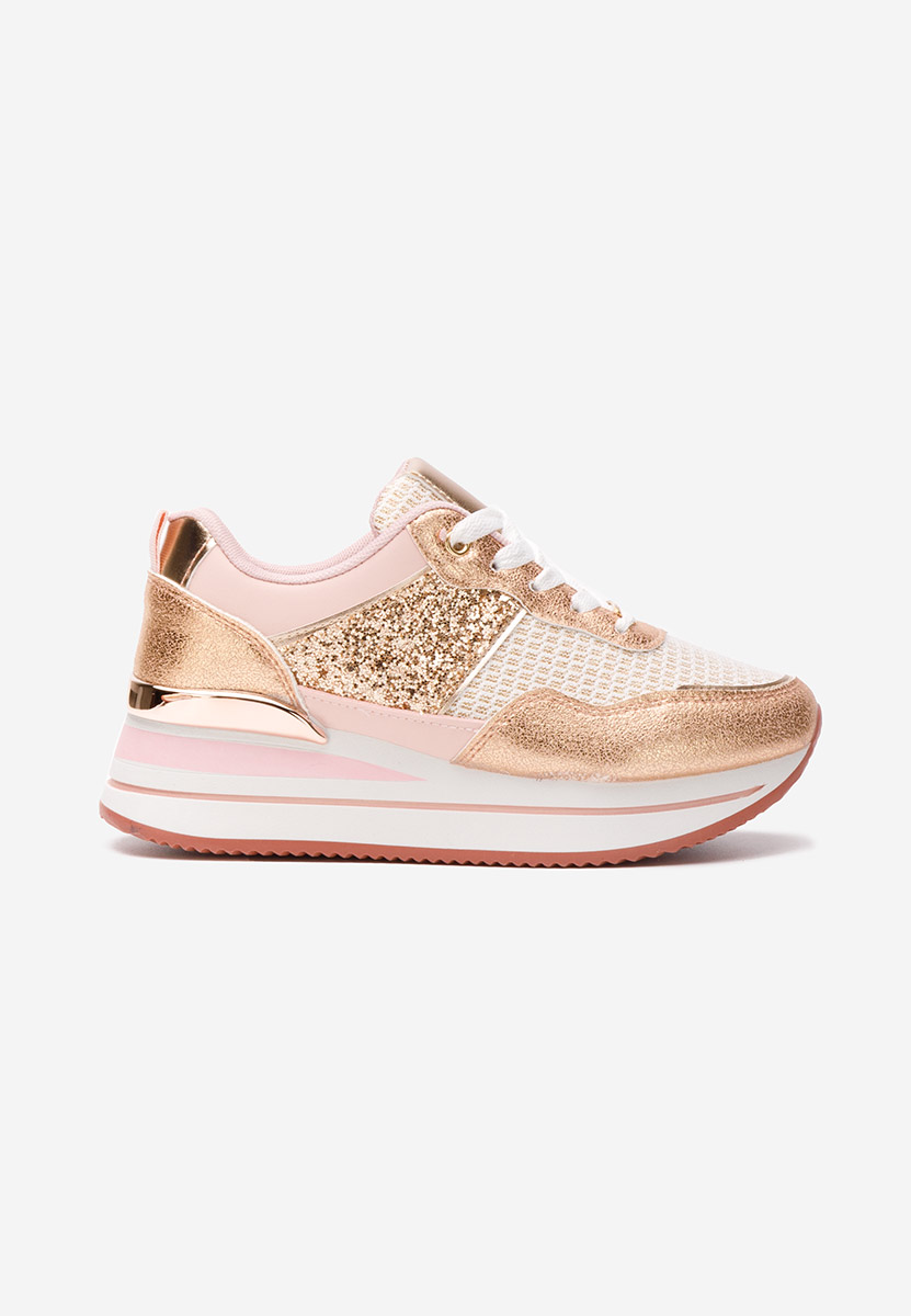 Sneakers con plateau Hanifa rosa
