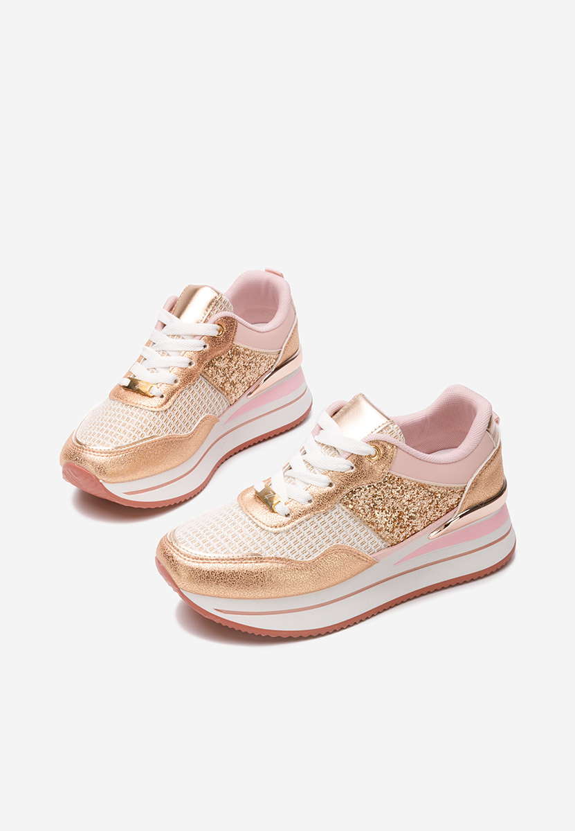 Sneakers con plateau Hanifa rosa