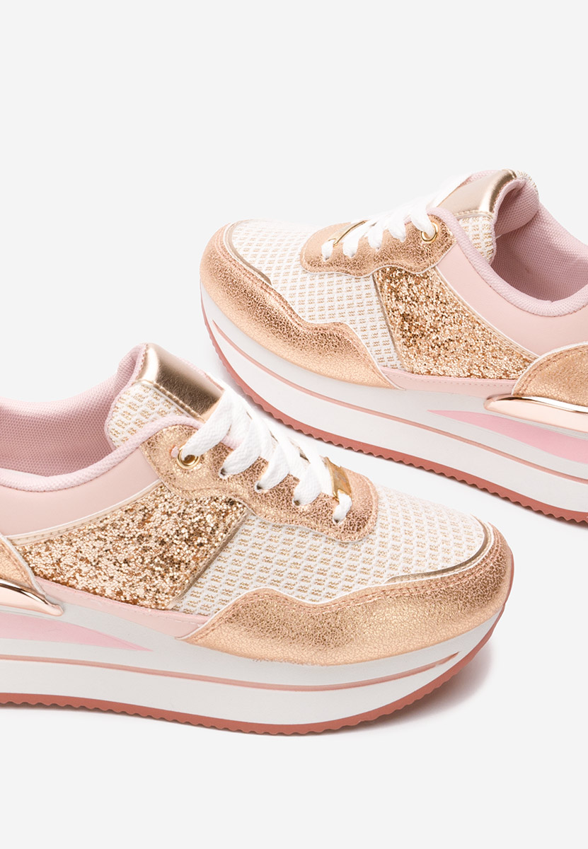 Sneakers con plateau Hanifa rosa